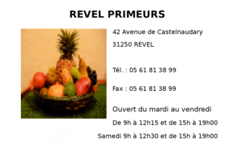 Revel primeur